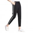 Pantaloni della tuta con pannello a contrasto da donna casual elasticizzato