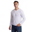 Magliette a maniche lunghe da uomo fitness slim fit moda